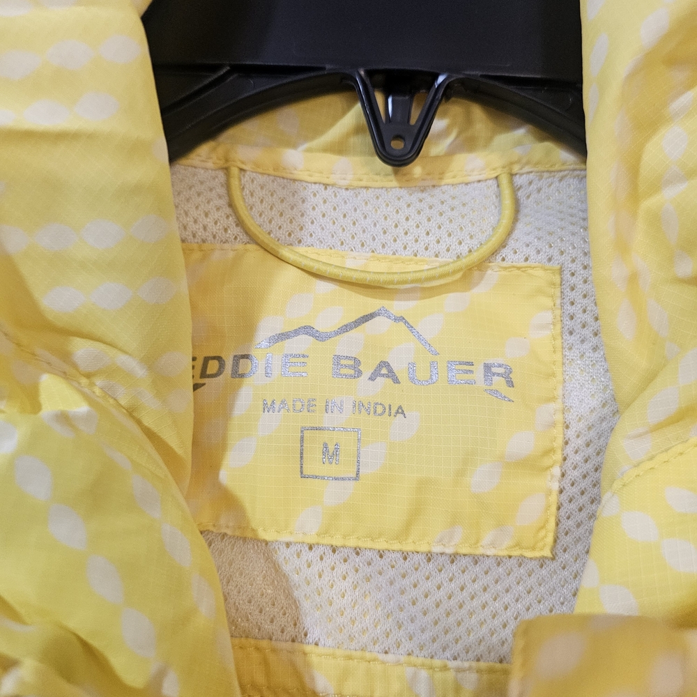 Eddie Bauer Yellow Patterned Pacable Jacket Jacke… - image 4